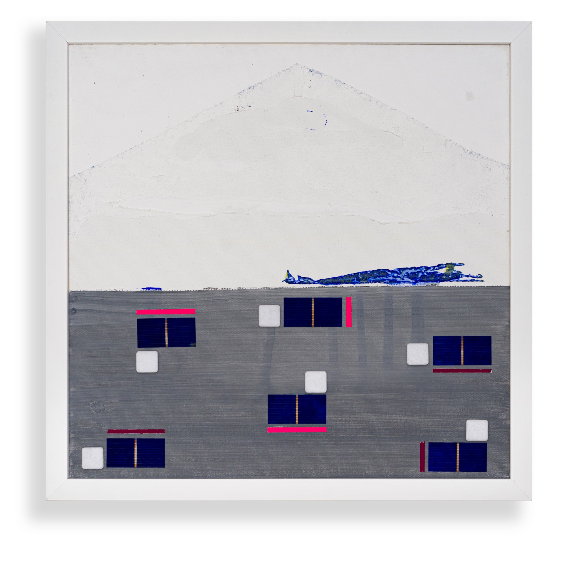 Fuji san, 2024, cm 40x40, tecnica mista