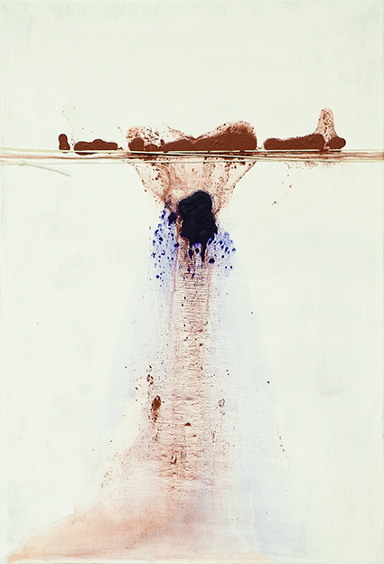 313. Untitled - cm 50x70 - mixed media technique on canvas - 2014 - photo by Carolina Farina