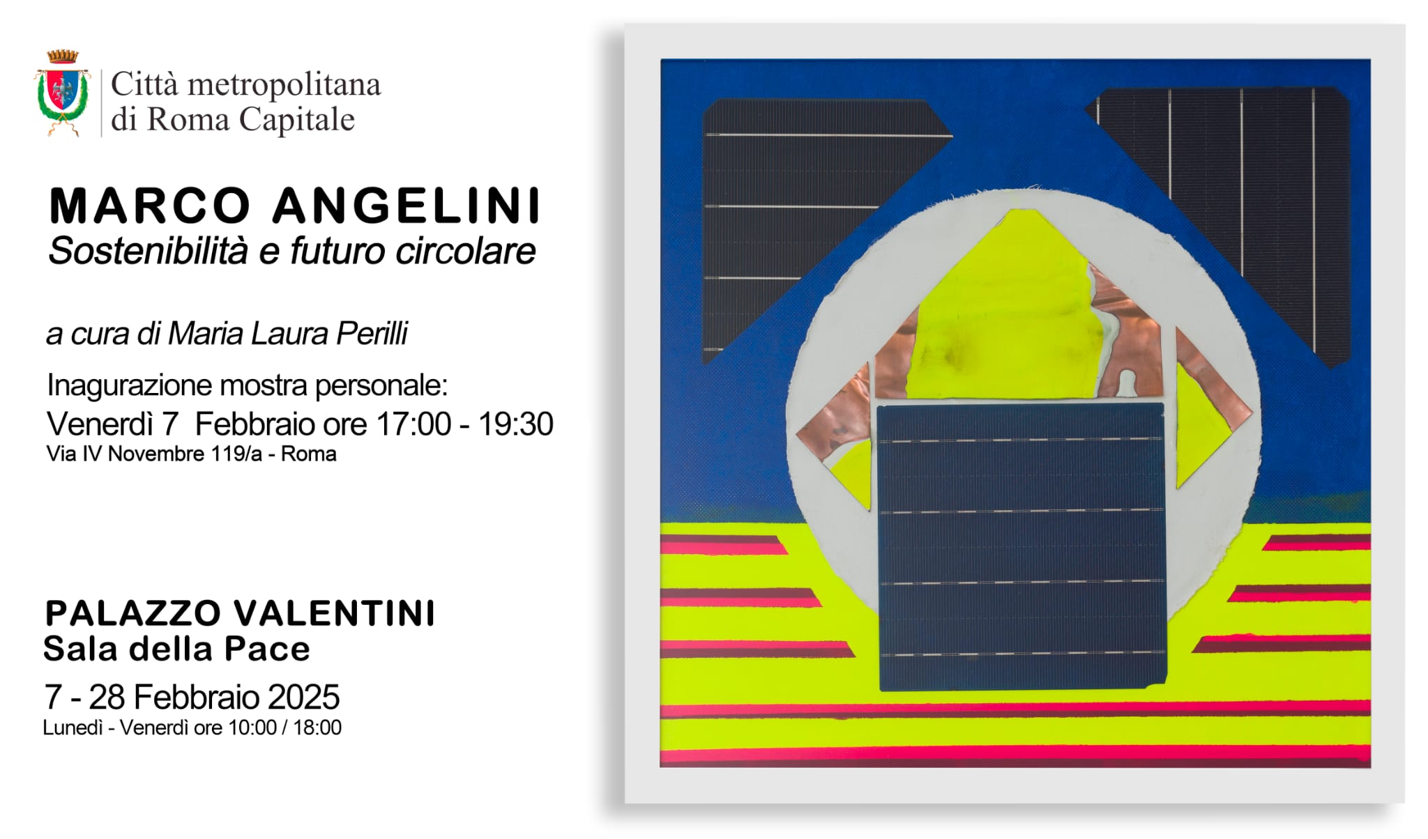 invito web - Marco Angelini, Palazzo Valentini